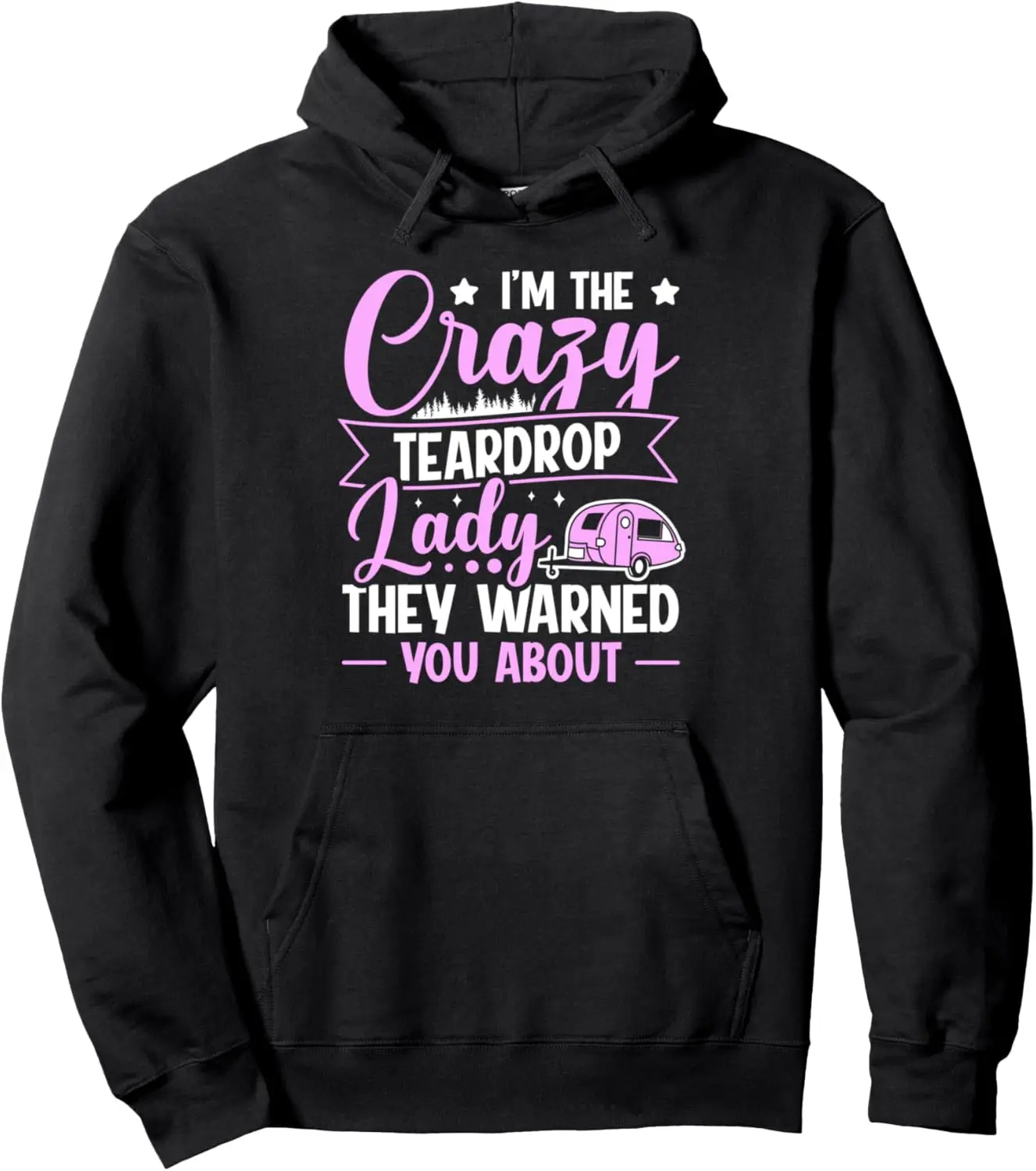 Teardrop Camper Design for a Teardrop Trailer lover Pullover Hoodie