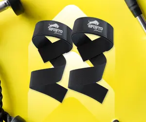 Grip-Boosting Lifting Straps for Weightlifting & Deadlifts | Durable Wrist Straps for Powerlifting & Bodybuilding | SPINTO Gym Accessories