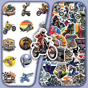 50Pcs Off-Road Motorcycle Cool Vehicle Design Personality Creative Decoration DIY Scrapbook Skateboard Stickers
