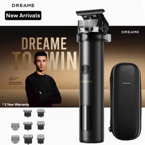 Dreame - T3 Beard Trimmer for Men, Professional Grooming Kit with 9 Combs, High-Torque Motor, Dual Speed, LED Display - Black