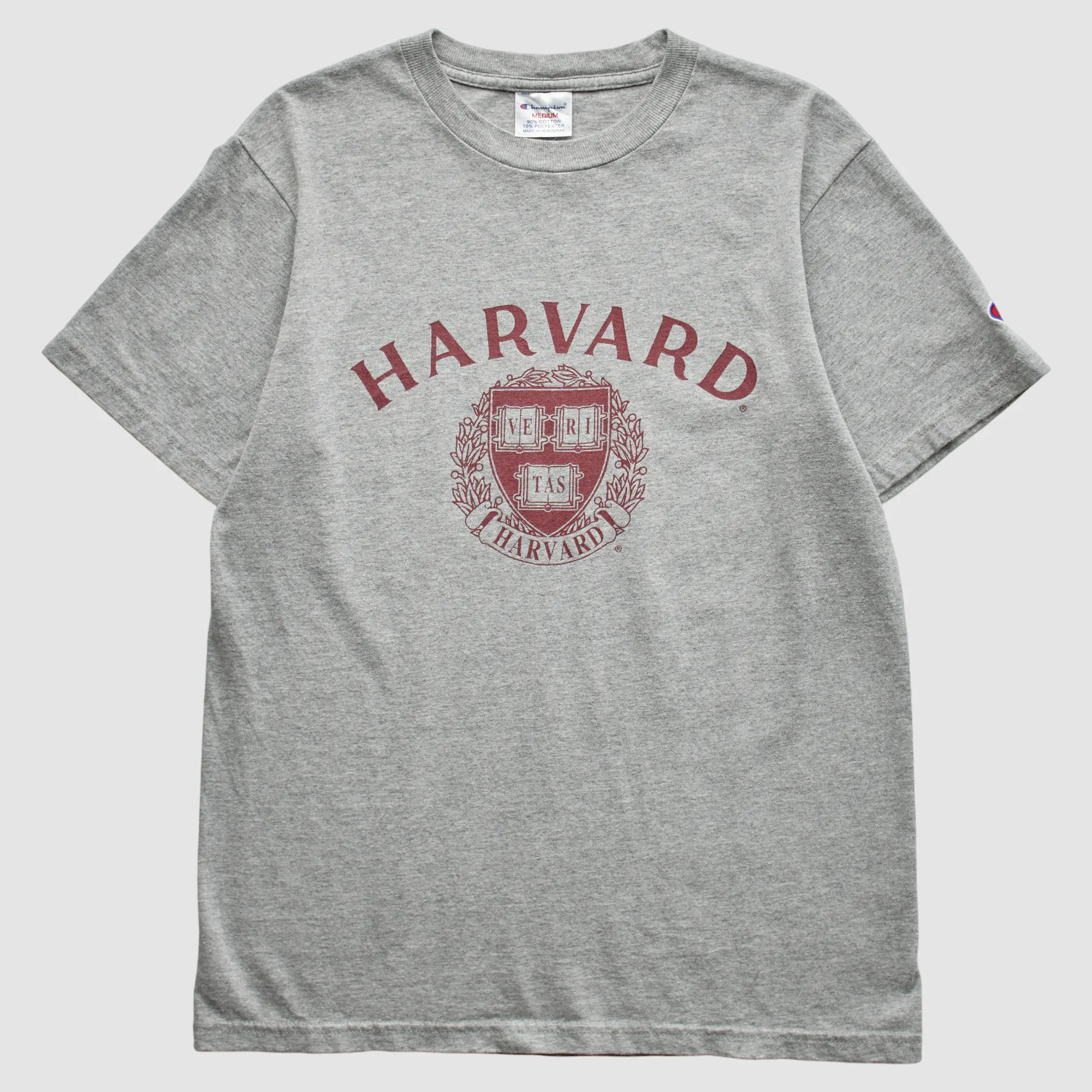 Harvard Crimson Champion 2000s T-Shirt - Heather Gray - S
