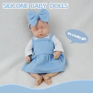 FunCuddle Doll 12.2-inch Baby Girl Doll All-Silicone Doll Gift for daughter Great Companion for the Elderly Doll Collection All-Silicone Material No odor Fully washable