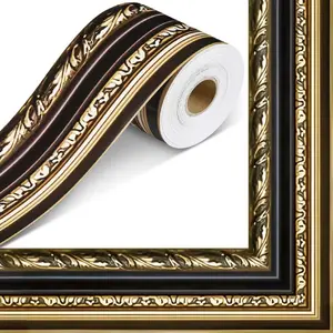Vintage Border Self-Adhesive Sticker Roll, 10m (33ft) for Photo Frames, Bulletin Boards, Blackboards, Party Decorations