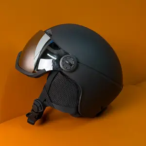 Skiing Helmet with Goggles with Face Mash Unisex adult helmet Adjustable head circumference PC Shell EPS Ski Helmet Helmet Visor