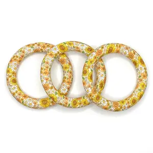 Shine Like a Sunflower Silicone O Ring for Crafting Lanyard, DIY Crafting Supplies | Flower Beads