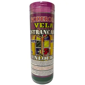 Romesen Destrancadera Veladora, Unlocking 7-Day Prayer Candle, Green Color, Scented, For Prayer, Altars, Rituals