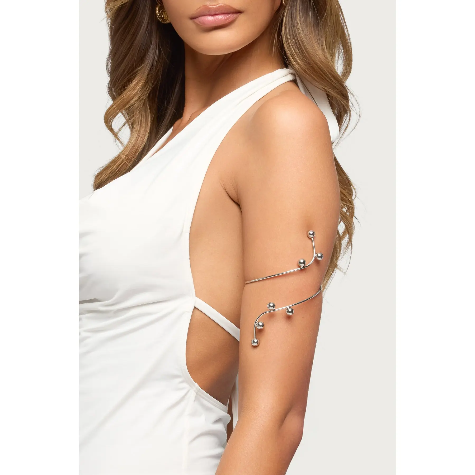 Drop Bead Wrapped Arm Cuff