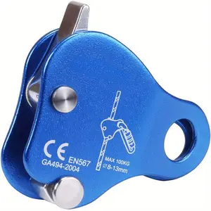 Climbing Ascender Fall Protection Belay Device Climbing Rope Grab for Rock Climbing Mountaineering Tree Arborist Expedition Caving Rescue Aerial Work