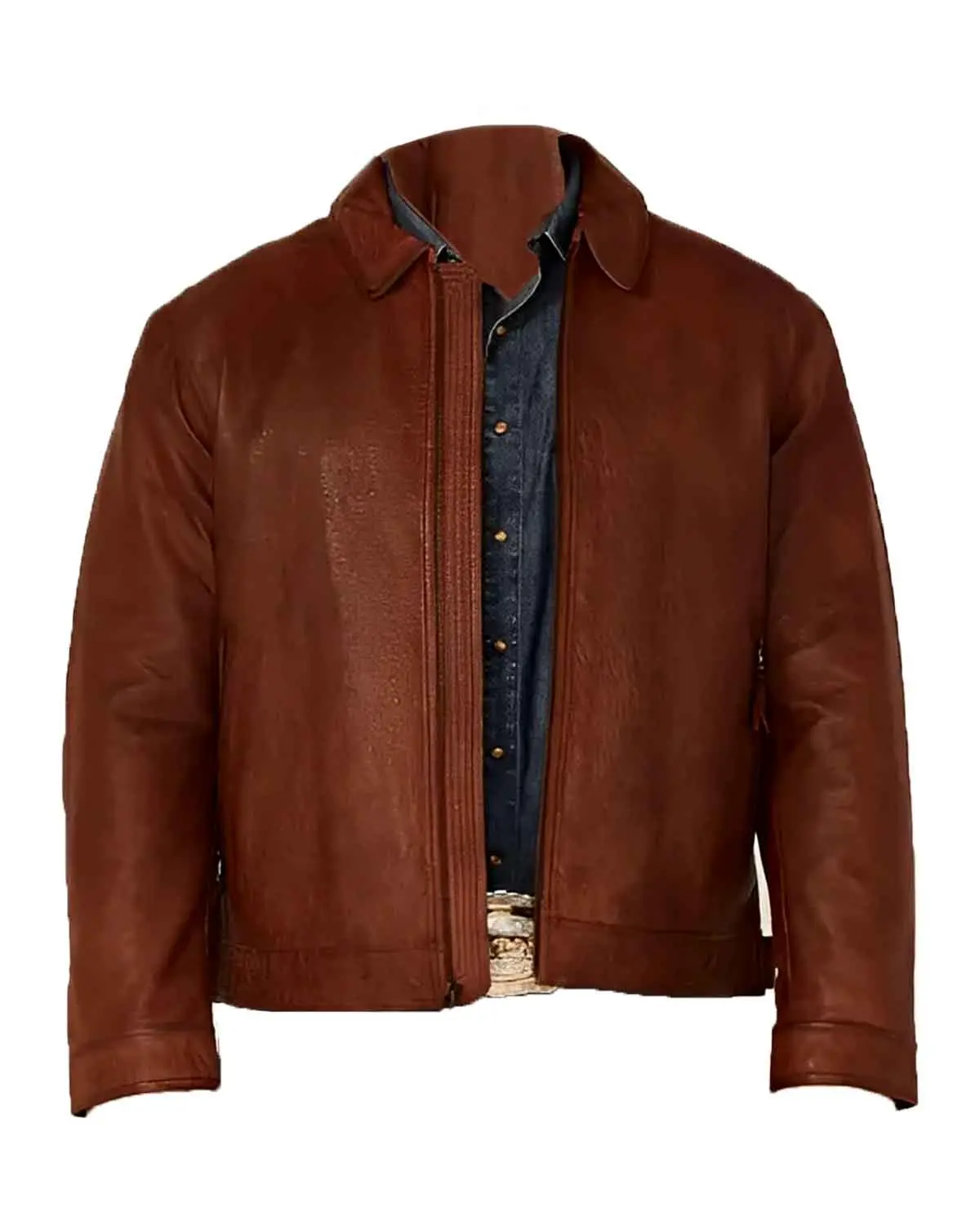 MotorCycleJackets Men’s Rugged Lamb Western Leather Jacket