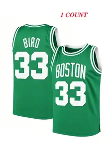 Boston Basketball Jersey Number 33 Retro, Men's #33 Bird Shirt, Perfect for Parties and Costume Events, Casual Loose-Fit All-Season Wear