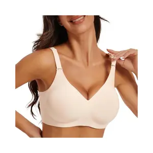 Wireless Bras for Women No Underwire Push Up Comfort Soft Bra Seamless Supportive Full Coverage Everyday Bras