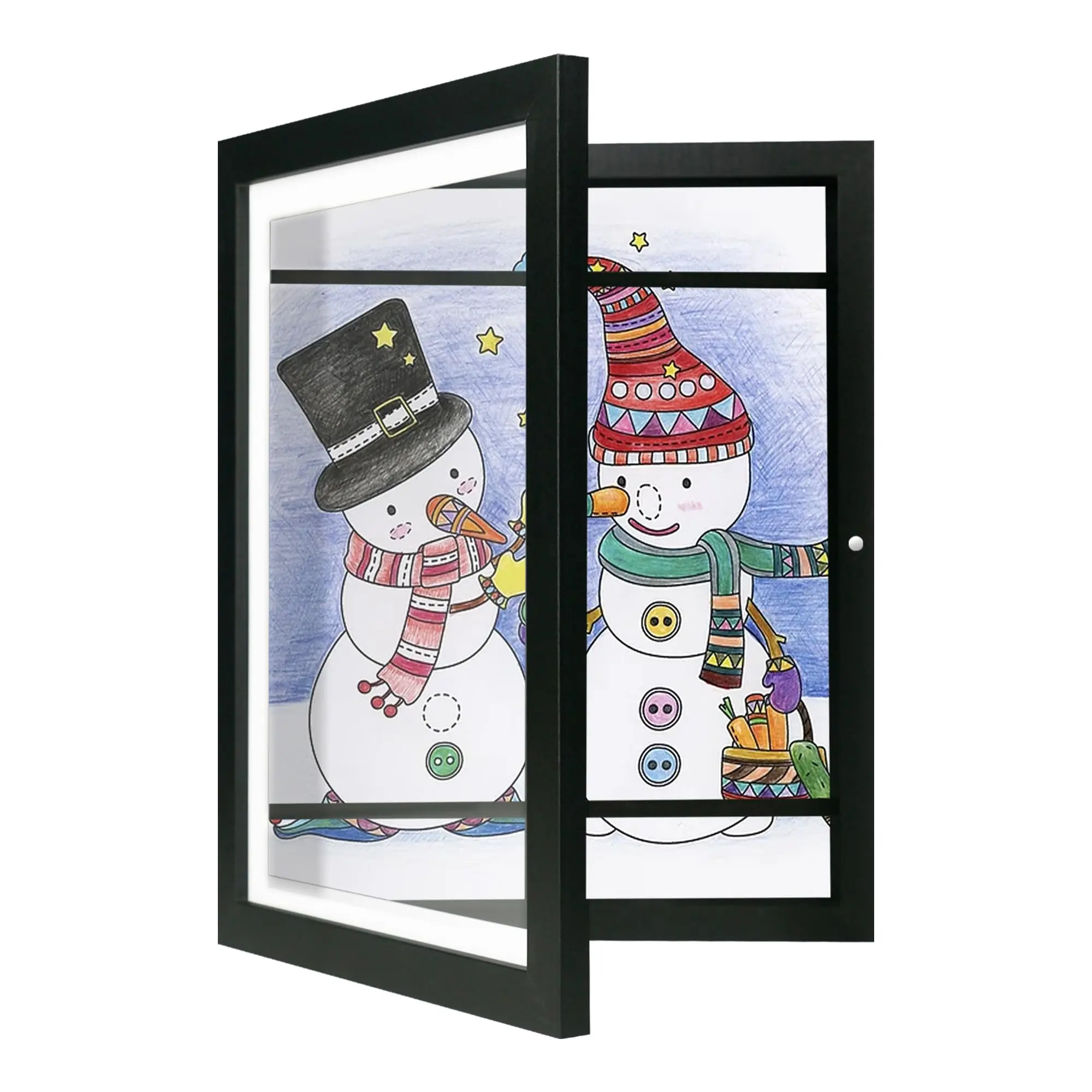 2PCS 8.5"*11" Front Opening Art Gallery Display & Storage Frame - Kids Art Frame - Wall-Mounted Artwork Holder for Playroom, Bedroom & Classroom