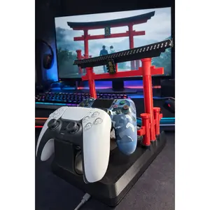 Torii Gate Gaming Stand, Japanese Shinto Controller and Headphone Holder