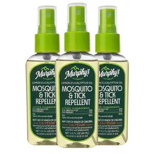 Mosquito & Tick Bug Repellent Spray, Oil of Lemon Eucalyptus for Skin + Outdoor Gear, Natural Bug Spray for Skin & Outdoor Gear, Safe for Kids & Camping, 2 Ounce Pump