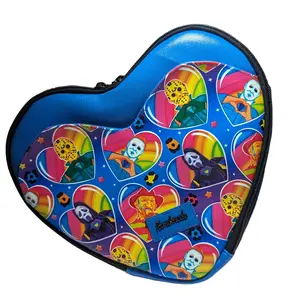 Blue Horror Boys Vinyl Heart Shaped Purse Crossbody
