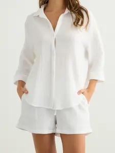 Aura Drawstring Shorts - White