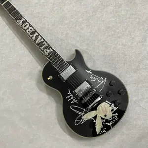 LP Guitar black 22 frets 6 strings Mahogany body with Rosewood fingerboard Chrome-plated hardware