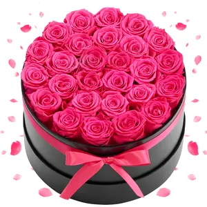 VEVOR Forever Flowers, 27 Preserved Roses in a Box, Eternal Flowers Immortal Bouquet Birthday Present for Delivery Prime Women Her Wife Mothers, Anniversary, Valentine's Day,Christmas, Rose Red