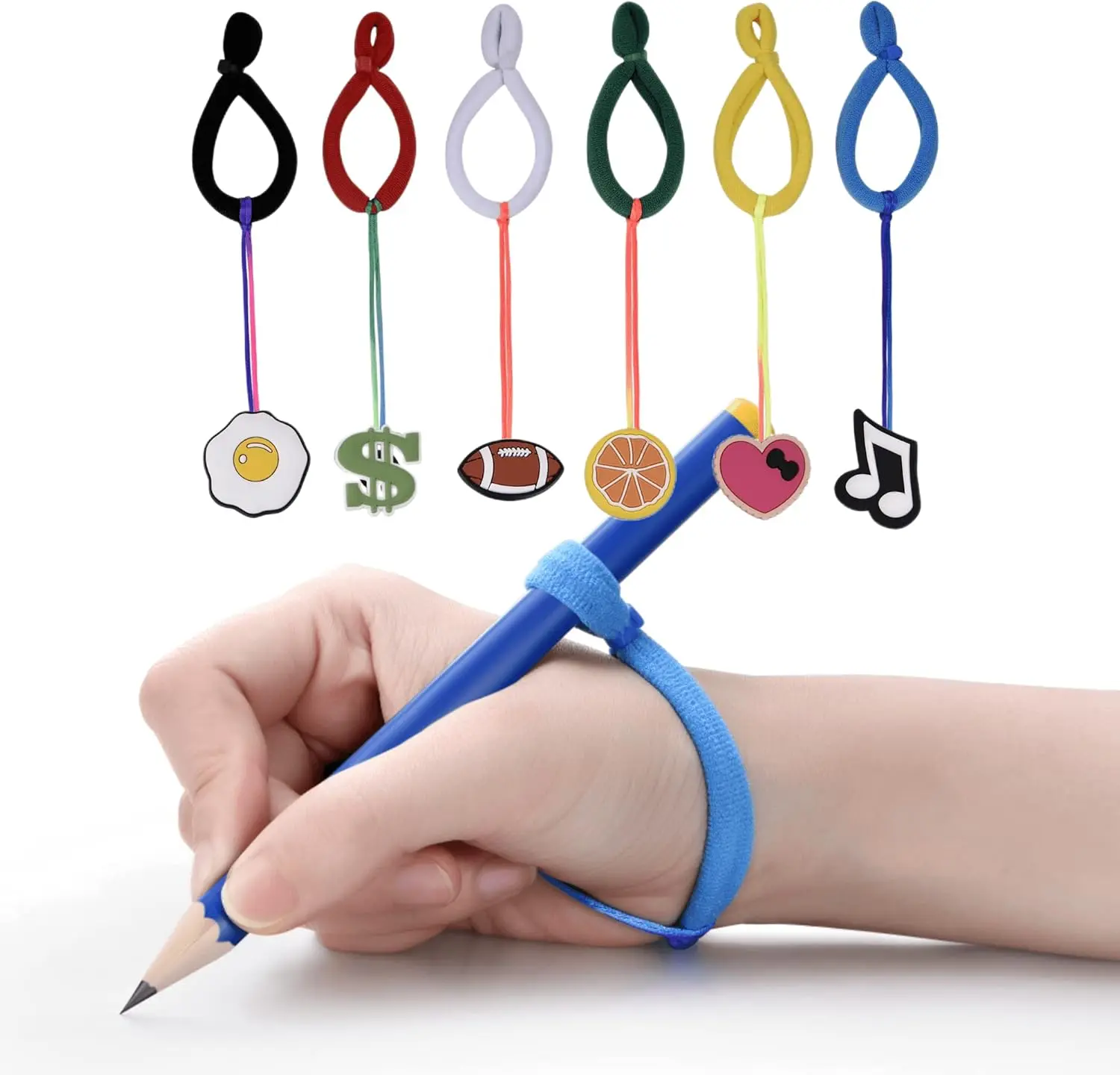 Pencil Grips for  Handwriting  6 count  Pencil Grip Trainer for  3-5   Writing Aid for Left & Right Hand  Tripod Grip Corrector for Early Learning Tools