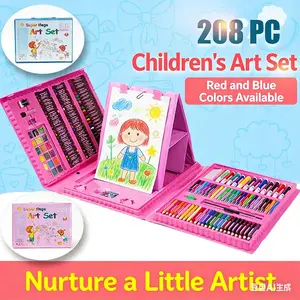 208pcs Super Large Art Set for Kids, ColorfulArt Supplies, Student Painting Supplies,Crayons, Colored Pencils, Markers, Perfect Giftfor Children