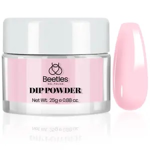 Beetles Dip Powder, 25g Dipping Powder Nail Art Starter Manicure DIY Home Salon Long Lasting Winter Dip Nail Art Design No Nail Lamp Needed