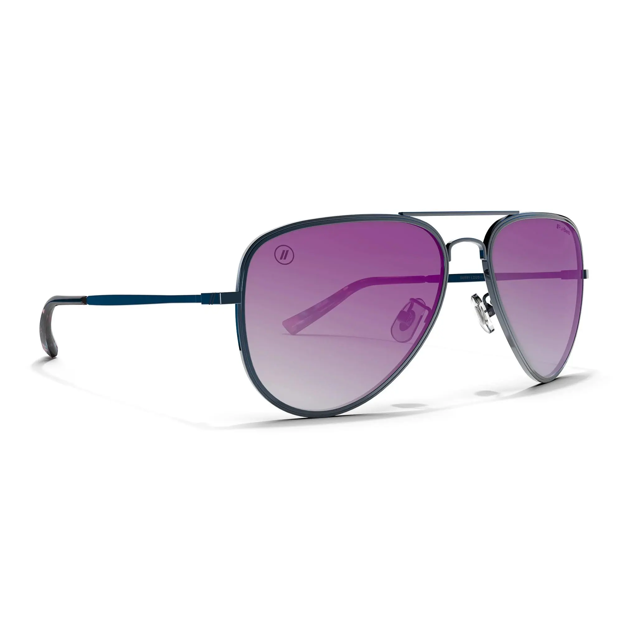 Blenders Eyewear Berry Loud Women's Statement Frame Polarized Sunglasses, Gloss Blue with Multi-Tortoise Acetate Temples, Stylish Eyewear Fashion with 100% UV Protection, Trendy Styling Sunglasses, Stylish Accessories