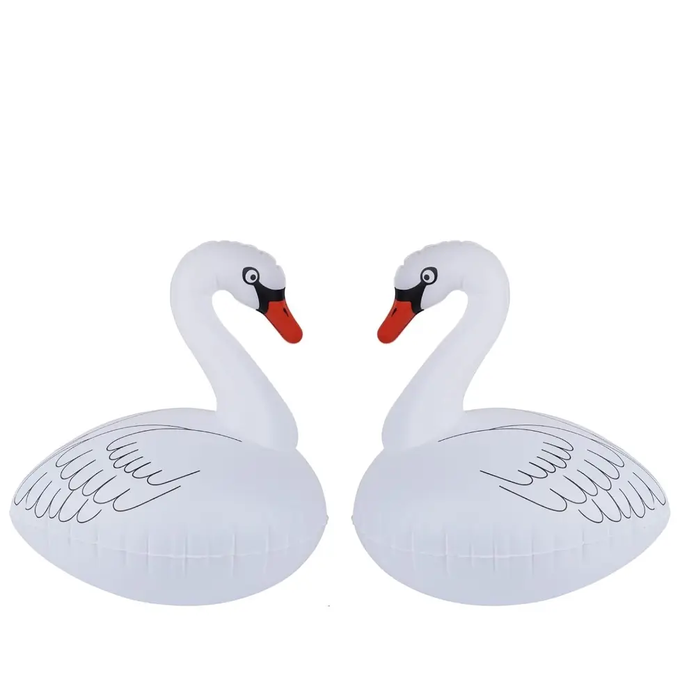 2PCS Solar Floating Duck Color Changing LED Lights - Premium PVC, IP68 Rated, 16 Options, 4 Dynamic Lighting Modes, Wind/Dust-Protected, Remote Control, 13.98x18.9", Backyard Glow in the Dark Floating Type Home Decor Figurines for Pools/Gardens