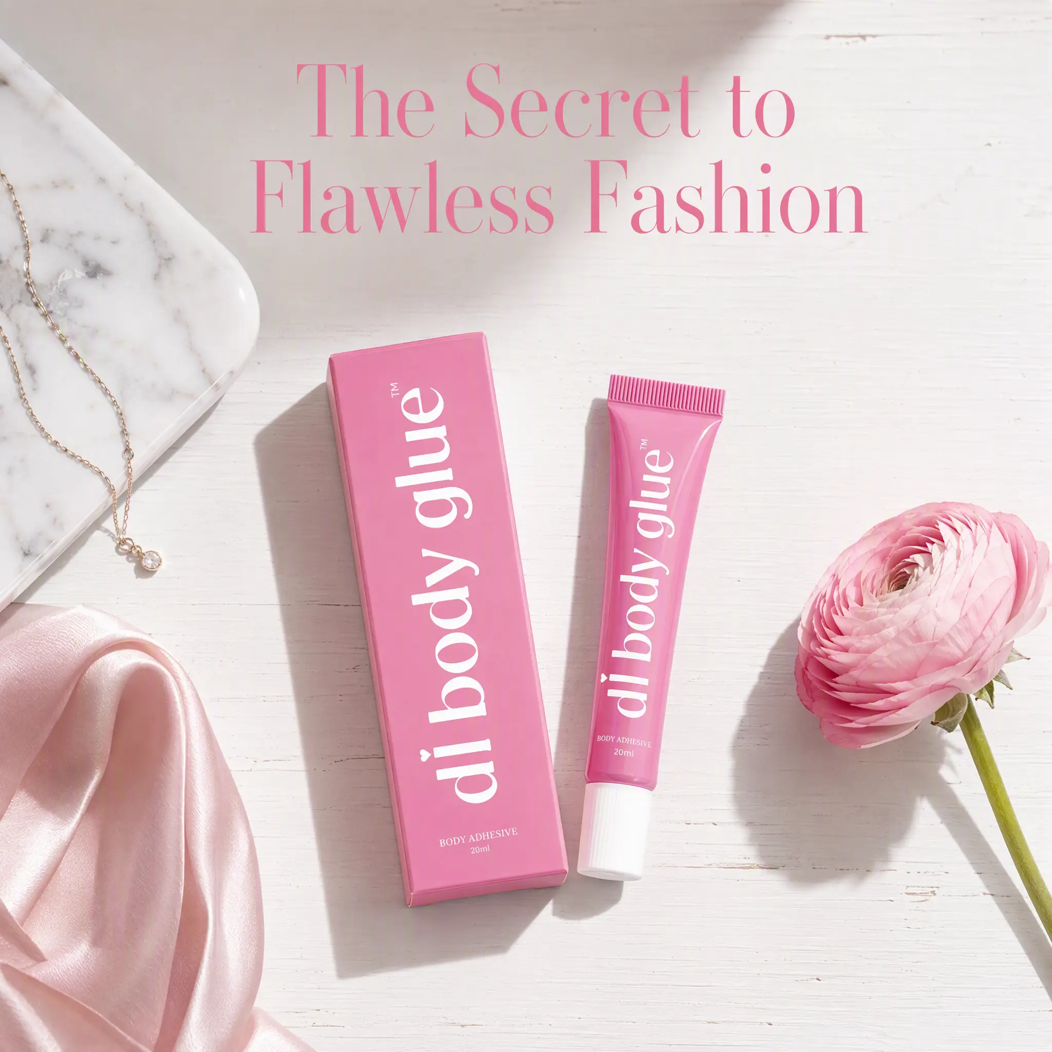 Women's Bra Accessory Di Body Glue (20ml) | Invisible Fashion Body Adhesive, Sweatproof, Anti-Gaping Clothing Glue for Preventing Wardrobe Malfunctions