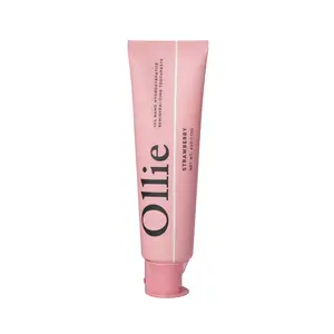 Ollie Fluoride-Free Hydroxyapatite Toothpaste | 10% Nano Hydroxyapatite | Strawberry Flavor | Enamel Support for Sensitive Teeth