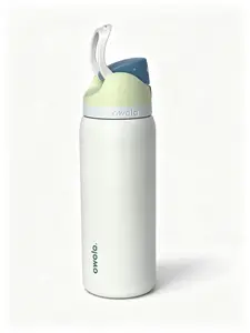 Owala FreeSip 32oz Stainless Steel Insulated Straw Bottle, BPA-Free Reusable Kitchen Drinkware, Vacuum Flask Sports Bottle, Ideal Daily Use Choice, White