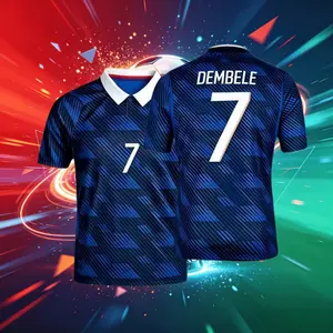 2026 France 10# Mbappé 7# Dembele Short And Long Sleeve Soccer Jersey Fans Version Breathable