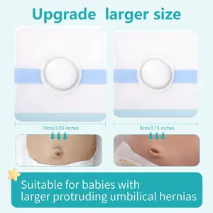 Waterproof Navel Protector Pad 10x10cm 15 Pack Belly Button Support Belt for Umbilical Hernia Recovery Postpartum Abdominal Binder for Men Women