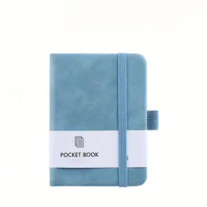 A7 Pocket Notebook, 1 Count Mini Notebook with Pen Holder, Portable Notepad for Note Taking, Office Stationery & Supplies, Office Desk Accessories, Device