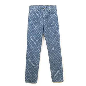 Supreme x Louis Vuitton Jacquard Denim 5-Pocket Jean Blue