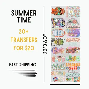 Summer Time | Dollar Deals DTF Transfer Gang Sheet For Graphic Tees