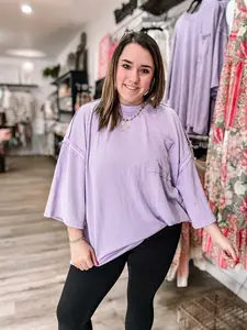Lilac Oversized Top