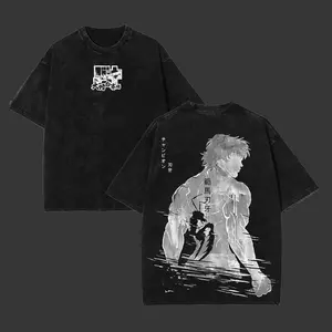 valentine shirts Retro Heavy Limited Baki Hanma Ver3 - Baki Hanma vs Kengan Ashura Anime Double Printed Vintage  Washed Tee Unisex Oversize Anime Manga Washed Heavyweight Cotton T-shirt, Anime Lover