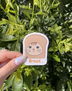 Kawaii Cat Bread Sticker