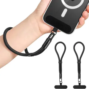 2 Pack Phone Wrist Strap, Wrist lanyard for iPhone Case Camera, Adjustable Durable Anti Theft Phone Strap Lanyard with 360° Rotating Hook, Charm Chain Camera Wristlet for Travel Accessories