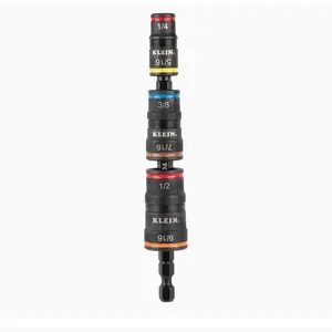 Impact Driver, SAE 7-in-1 Impact Socket Set, Flip Socket with 6 Hex Driver Sizes, Plus Bit Holding Feature
