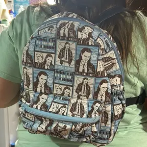 God of mischief hand made  sewn back pack