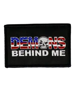 Patriotic Text Woven Velcro Patch Patriotic Text Woven Velcro Patch