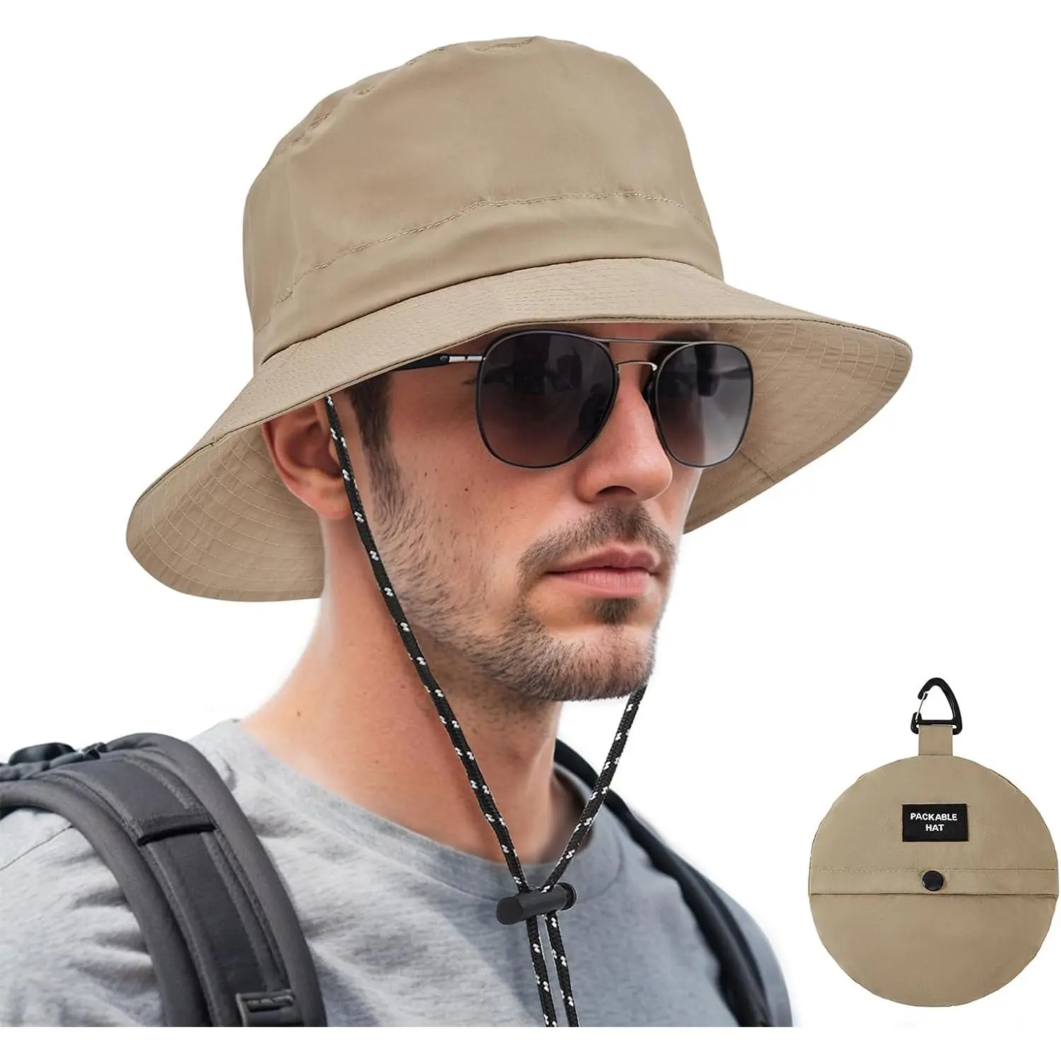 Bucket hat for Women Men Waterproof Wide Brim Sun Hats Foldable Boonie Safari Fishing Hiking Beach Hats