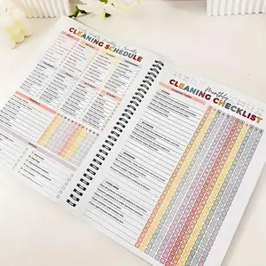 ADHD Clean Plan: A4 size, daily schedule, weekly planner and to-do list planner, suitable for home, office, and dormitory use, notebook with durable cover and smooth pages