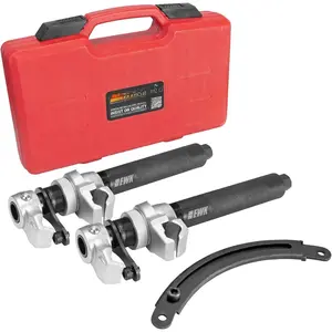 Coil Spring Compressor Tool Set, 3 count Heavy Duty Macpherson Strut Spring Compressor with Safety  and Holder, 2645 lb Suspension Spring Compression Tool for  Pickup  SUV