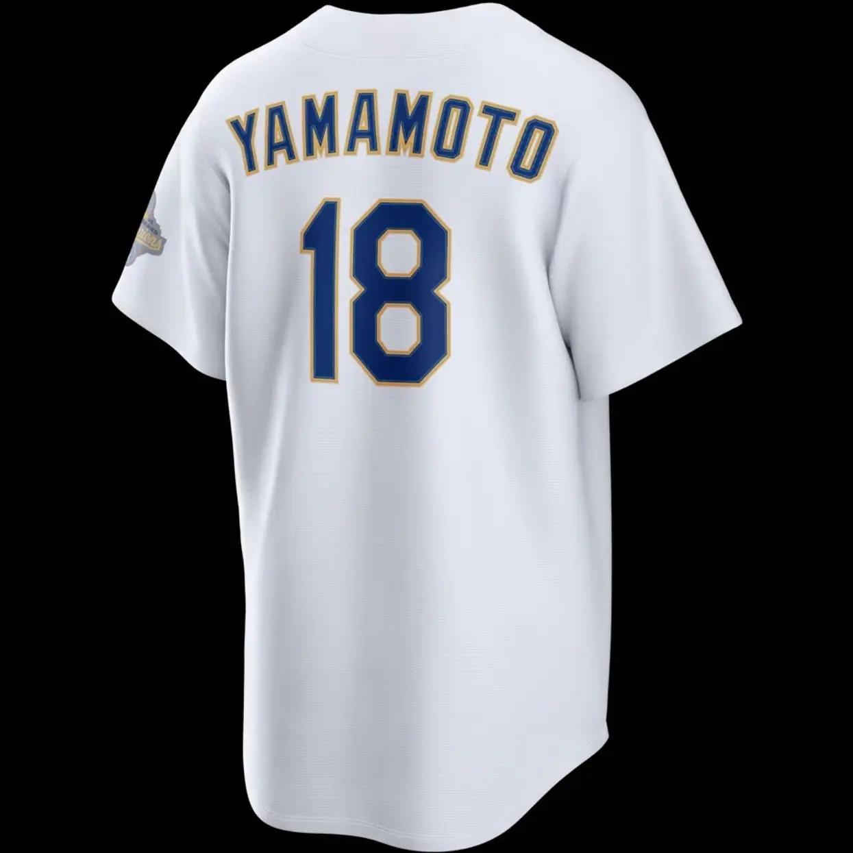 Unisex Baseball USA Los Angeles Yamamoto 18 2026 Gold Collection Stadium Jersey - White