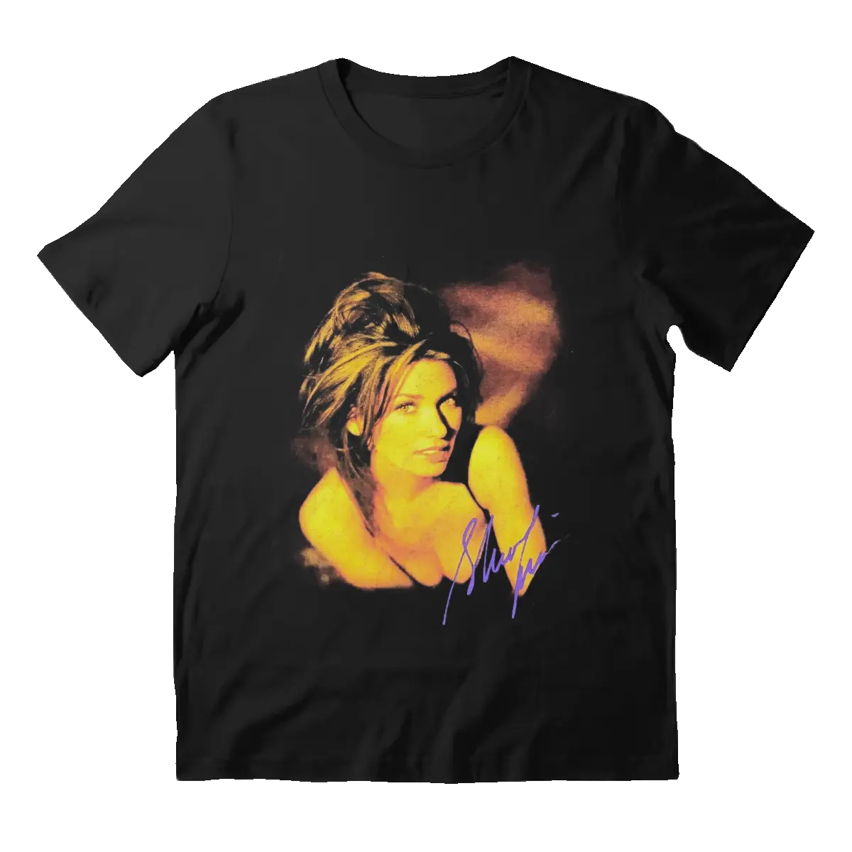Vintage Shania Twain Country Music 90s Shirt, Heavy Cotton Fabric, Gift For Fan Menswear Top Streetwear Crewneck Canvas Seamless