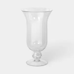 Tall Glass Footed Vase Blown - Threshold