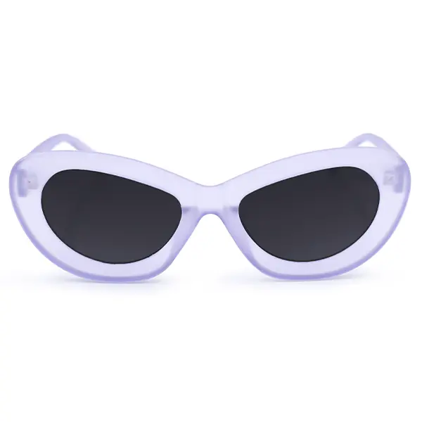 Jackie - Lilac - Tangle Free Round Sunglasses - FDA Shatter-Resistant Lenses - UV400 - For Women & Men