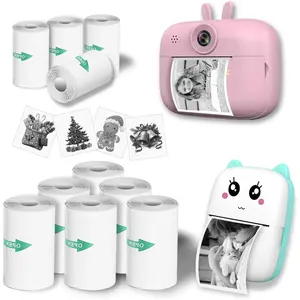 10 Rolls Sticker Paper, Self-Adhesive Thermal  Photo Paper, Mini Pocket Printer Sticker Paper for   Instant Camera, Photo Labels, For Photos, To-do Lists, 57 x 25mm (10 Rolls sticker paper)